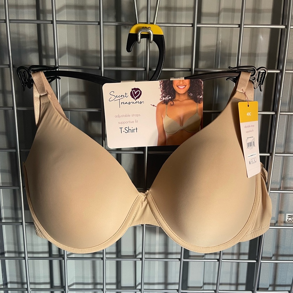 Secret Treasures Women's Size 40C T-Shirt Bra - Beige